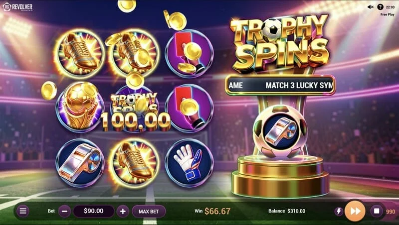 Trophy Spins World Cup 26 - plata multiplicatorilor în Baller Bonus